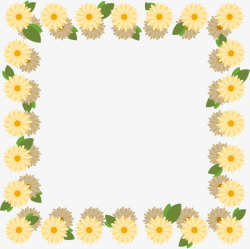Hand Drawn Daisy Borders, Hand, Daisy, Frame PNG Image and Clipart ...