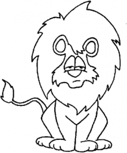 Free Black and White Lion Clipart - Clipart Picture 10 of 12