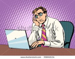 Office clipart bored person - Pencil and in color office clipart ...