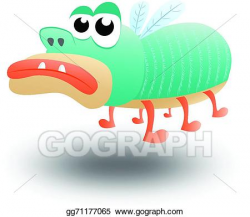 Vector Stock - Big ugly fly suffering from boredom. Clipart ...