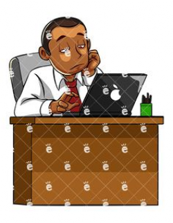 A Man Bored At Work - FriendlyStock.com