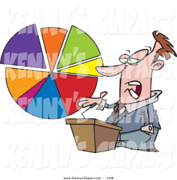 Clip Art of a Bored Male Business Man Standing at a Podium ...