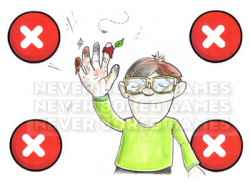 Clip art or flash cards for classroom rules. by Never Bored Games