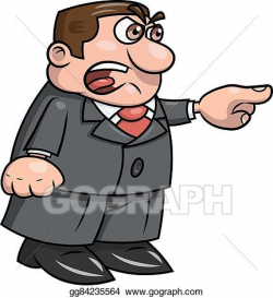 Vector Art - Angry boss screaming 2. Clipart Drawing gg84235564 ...