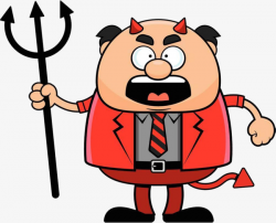 Angry Boss, Mister, Cartoon Boss, Hand Painted President PNG Image ...