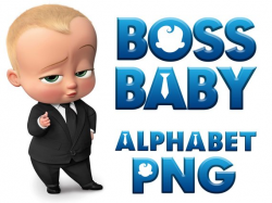 Boss Baby Digital Alphabet Clipart Its a boy scrapbooking