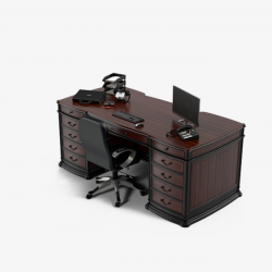 Administrative Boss Desk, Administrative, Boss, Table PNG Image and ...