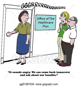 Stock Illustration - Worker opens door that leads to boss' ego ...
