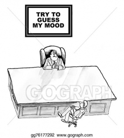 Stock Illustration - Difficult boss. Clipart Drawing gg76177292 ...