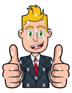 A Businessman Saying Something Arguably Important Clipart ...