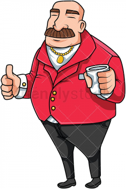 Boss Man Thumbs Up Cartoon Vector Clipart | Boss man