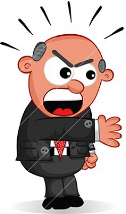 Cartoon angry boss man shouting. cartoon,clipart,caricature ...