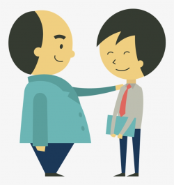 Cartoon Confident Holding Hand - Boss Clipart Png PNG Image ...