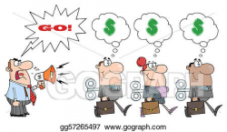EPS Vector - Angry boss man screaming . Stock Clipart Illustration ...