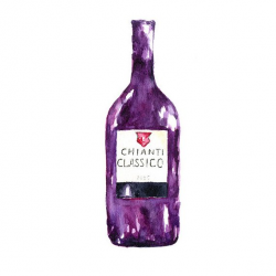 Wine clipart, Watercolor clipart. bottle clipart, Red wine clipart ...
