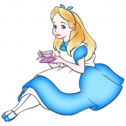 Alice In Wonderland clipart disney art - Pencil and in color alice ...