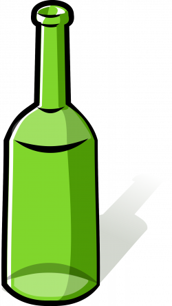 Clipart - green bottle