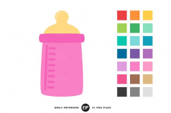 Baby Bottle Clipart ~ Illustrations ~ Creative Market