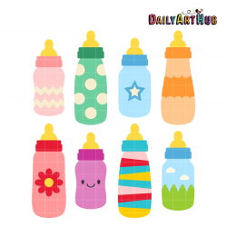 Baby Bottles Clip Art Set – Daily Art Hub – Free Clip Art Everyday