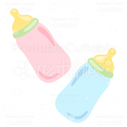 Sweet Baby Bottles SVG Cuts & Clipart