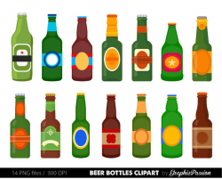 Beer Bottle Clip art Beer clipart Beer vector digital clip art Alcohol  Clipart Design Illustration Men Party Birthday Man Dad Father