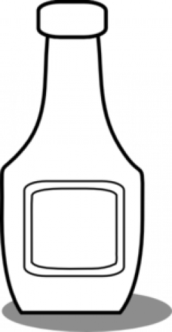 Ketchup Bottle Black And White Clip Art at Clker.com - vector clip ...