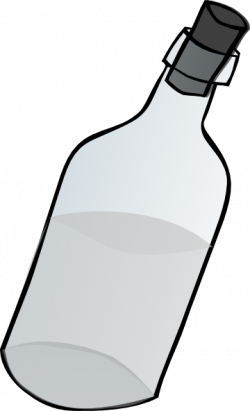 Glass Bottle Black And White Clip Art at Clker.com - vector clip art ...