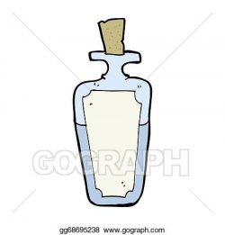 Stock Illustration - Cartoon potion bottle. Clipart Drawing ...