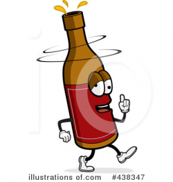 Wine Bottle Clipart #438347 - Illustration by Cory Thoman