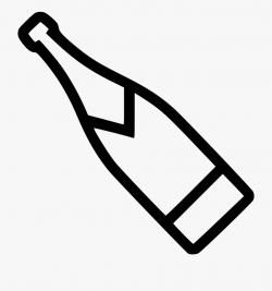 Black And White Champagne Bottle Clipart - Clip Art ...
