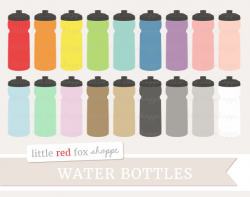 Water Bottle Clipart, Workout Clip Art Health Fitness Exercise ...