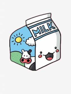 Cute Milk Bottle, Lovely, Cartoon, Real PNG Image and Clipart for ...