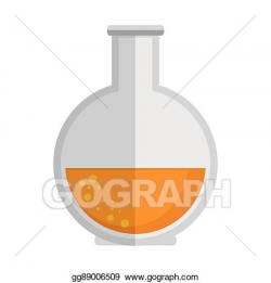 Vector Art - Florence flask chemical bottle. Clipart Drawing ...