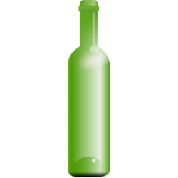 empty green bottle clipart, cliparts of empty green bottle ...