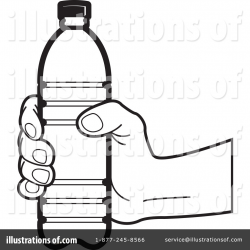 Water Bottle Clipart #1252394 - Illustration by Lal Perera