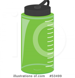 Water Bottle Clipart #53499 - Illustration by David Barnard