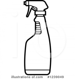 Spray Bottle Clipart #1239049 - Illustration by Lal Perera