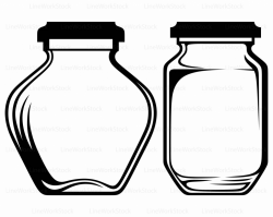 Jar Clipart Glass Bottle Pencil And In Color Jar Clipart Glass ...