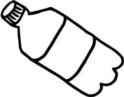 Plastic Bottle Clipart Black And White - Letters
