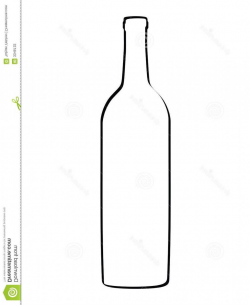 HD Free Wine Bottle Clip Art Outline Clipart File