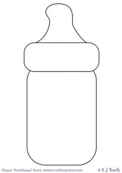 Baby Bottle Template | Baby bottles, Baby crafts and Template