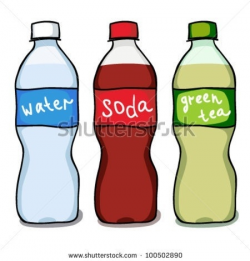 Plastic Soda Bottle Clipart - Letters