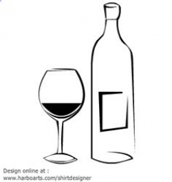 Wine Bottle Silhouette Clip Art at GetDrawings.com | Free for ...