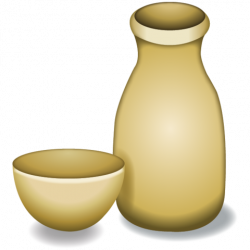 Download Sake Bottle and Cup Emoji Icon | Emoji Island