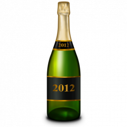 Bottle of champagne png