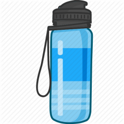 Water Bottle Colored' by Nimblechapps