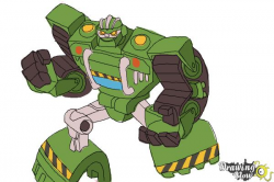 How to Draw Boulder from Transformers Rescue Bots - DrawingNow
