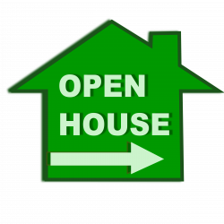 Clipart - open house icon