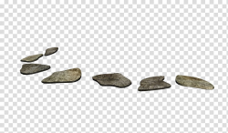 D Stepping Stones, gray stone plates transparent background ...