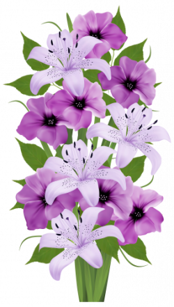 Purple Decorative Bouquet PNG Clipart | kwiaty | Pinterest | Flowers ...